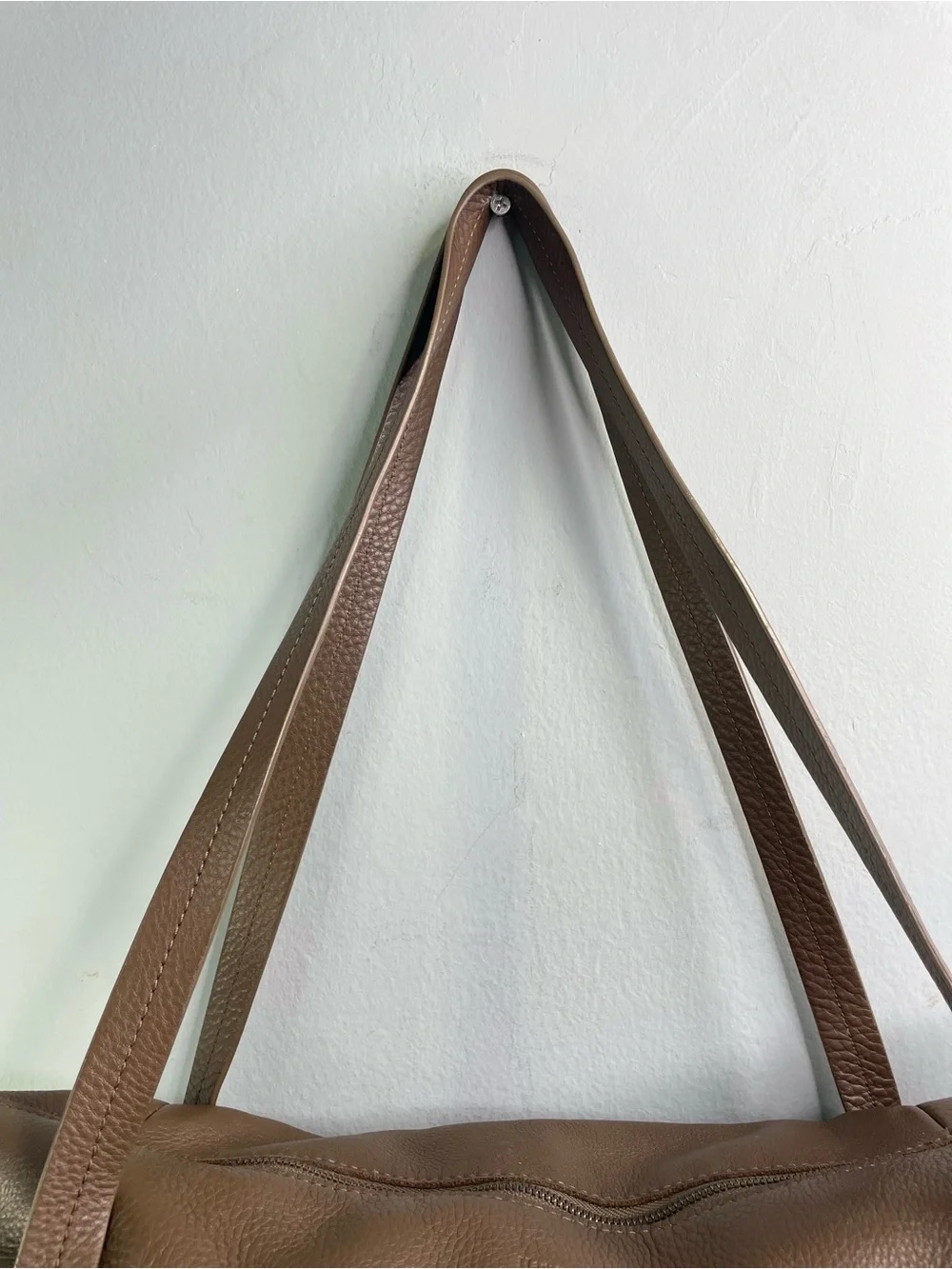 Hammitt Pebbled Leather Shoulder Bag in Tan